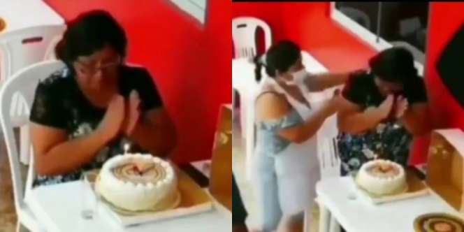 Wanita Rayakan Ultah Tanpa Keluarga, Nyanyi dan Tepuk Tangan Sendiri, Akhirnya..