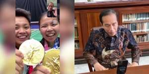 Video Call Greysia/Apriyani, Jokowi: `Saya Ded-degan`