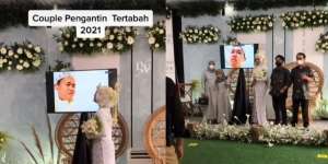 Pasangan Pengantin Tertabah 2021, Mempelai Isoman Terpaksa Akad Nikah Online