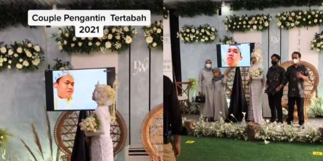 Pasangan Pengantin Tertabah 2021, Mempelai Isoman Terpaksa Akad Nikah Online