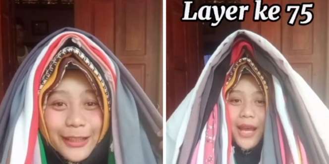 Viral Video Pakai 100 Lapis Kerudung Ditonton 4,4 Juta Kali, Apa Rasanya?