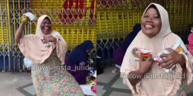 Aksi Pemuda Bagi-Bagi Sembako, Reaksi Ibu Satu Ini Bikin Haru Netizen