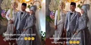 Heboh Pengantin Pria Diapit Dua Wanita di Pelaminan, Faktanya Mengejutkan