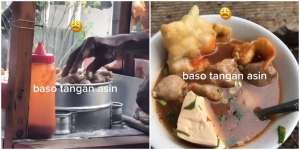 Sudah Terlanjur Dimakan, Pembeli Syok Lihat Pedagang Pegang-Pegang Bakso