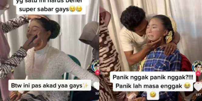Viral Video Calon Pengantin Tidak Bisa Diam Saat Dirias, Begini Hasilnya
