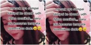 Arungi Pernikahan 12 Tahun, Istri Baru Tahu Suaminya Berstatus Duda