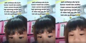 Ditinggal Main HP, Bocah Ngomong Sendiri Rekam Sosok Seram