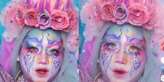 Gaya Makeup AntiMainstrem, Lilin Nangkring di Atas Hijab