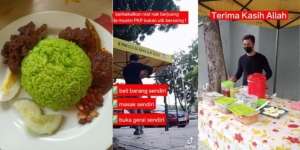 Cerita Lapak Nasi Lemak Buka Seperti Biasa, Pelanggan Melihatnya Selalu Tutup