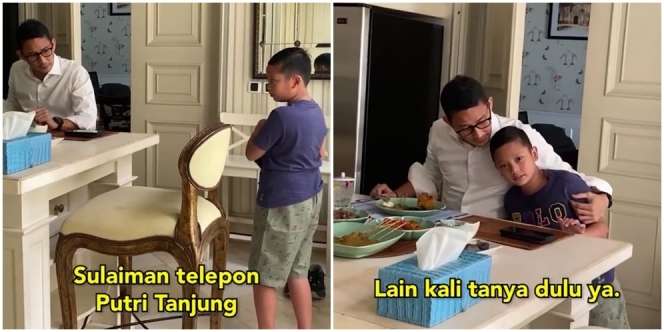 Sandiaga Uno Tegur Anak yang Main Ponsel Miliknya, Warganet Malah Gemas