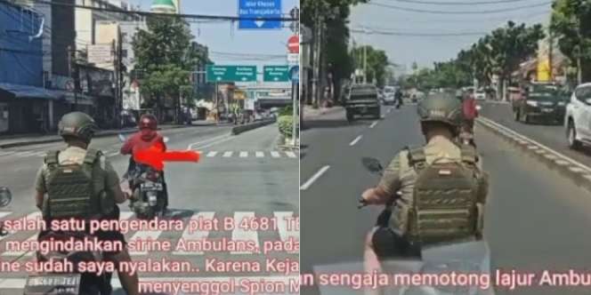 Viral Pemotor Diduga Aparat Halangi Ambulans Bawa Bayi Kritis
