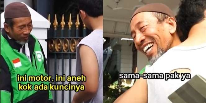 Kisah Sopir Ojol Jujur Jaga Motor dengan Kunci Masih Tersangkut Ini Bikin Nangis
