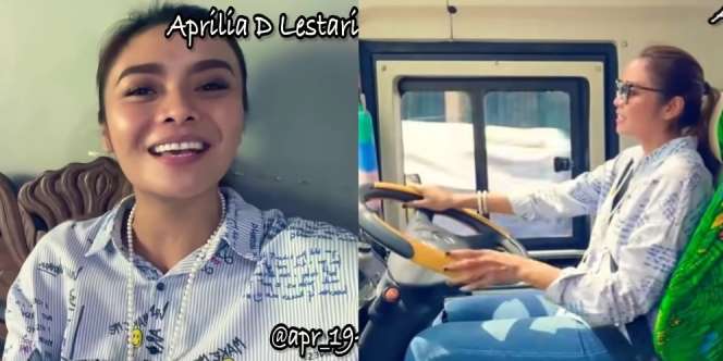 Jadi Sopir, Bos Cantik Ini Ajak Karyawan Makan Siang Pakai Bus