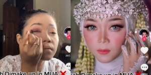 Makeup Sendiri di Hari Pernikahan, Penampilan Pengantin Banjir Pujian