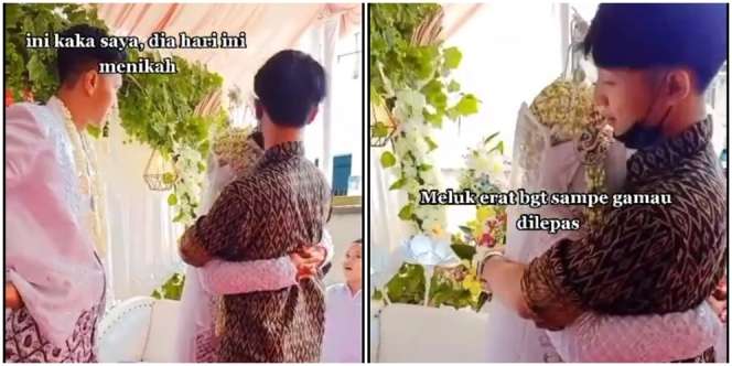 Pengantin Wanita Tiba-Tiba Peluk Pria Lain di Pelaminan, Begini Endingnya