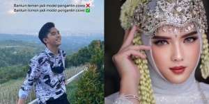 Pria Ini Didandani Jadi Model Pengantin Wanita, Hasilnya Bikin Pangling