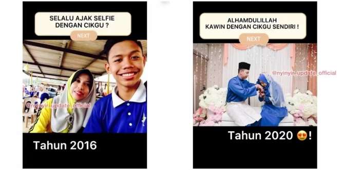 Terpaut Usia 25 Tahun, Bu Guru Dinikahi Muridnya