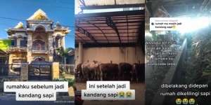 Heboh Rumah Mewah Bak Istana Berubah Jadi Kandang Sapi, Netizen Bayangin Baunya