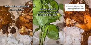 Lagi Mau Makan Pecel Ayam, Pas Lihat Lalapan Kemanginya Auto Tidak Nafsu