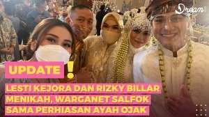 Salfok Perhiasan Ayah Rozak di Pernikahan Lesti-Billar