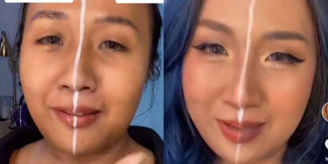 TikTok-er Bandingkan Makeup Mahal versus Murah, Penasaran Hasilnya?