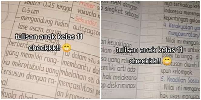 Bikin Melongo! Tulisan Tangan Anak Kelas 11 Ini Seperti Ketikan Komputer
