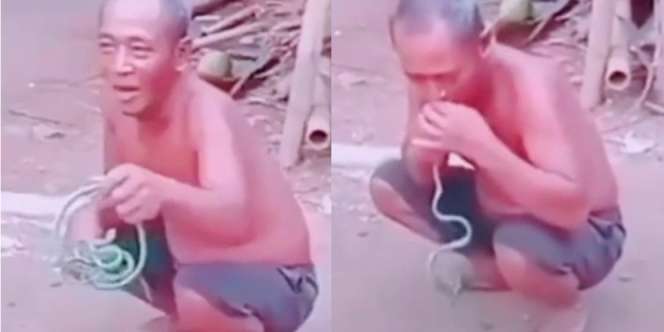 Berlagak Seperti Penakluk Ular, Pria Ini Malah Alami Kejadian Tak Terduga