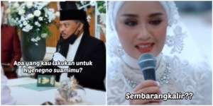 Penghulu Ajukan Pertanyaan Pada Pengantin Wanita, Bikin Deg-degan