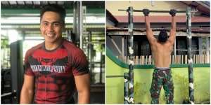 8 Potret Aprilio Manganang Pamer Tubuh Kekar dan Perut Sixpack