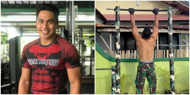 8 Potret Aprilio Manganang Pamer Tubuh Kekar dan Perut Sixpack
