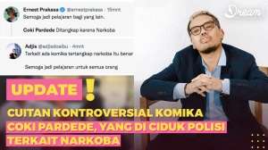 Cuitan Kontroversial Komika Coki Pardede yang Diciduk Polisi