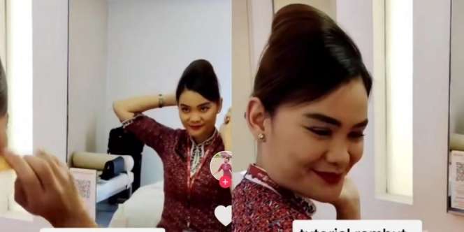 Tutorial Menata Rambut 55 Detik ala Pramugari