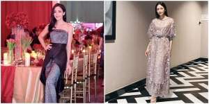 9 Gaya Ririn Dwi Ariyanti saat Kondangan, Modis Banget!