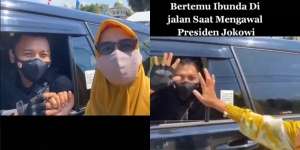 Momen Haru Paspampres Kepergok Emak Saat Kawal Jokowi