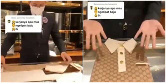Pria Ini Minta Maaf karena Kerja Jadi Tukang Lipat Baju, Gajinya Bikin Melongo