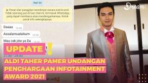Aldi Taher Pamer Undangan Penghargaan Infotainment Award 2021