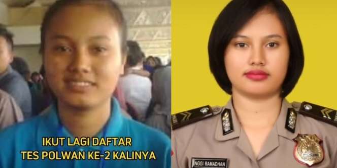 Pantang Menyerah, Gadis Ini Akhirnya Jadi Polwan Usaia Gagal Berulang Kali