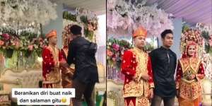Mantan ke Nikahan Minta Foto di Tengah, Ekspresi Pengantin Laki-Laki Disorot
