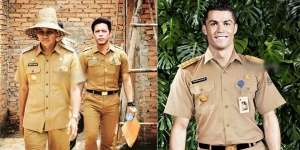 20 Foto Artis Diedit Pakai Seragam PNS, Terakhir Kocak Abis!