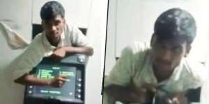 Viral Maling Kejepit Tembok dan Mesin ATM Saat Mau Curi Uang