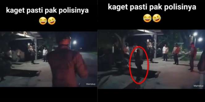 Jatuh ke Gorong-Gorong Saat Sosialisasi PPKM, Sound Efeknya Bikin Ngakak