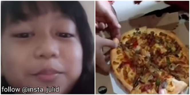Ojol Bawa Pulang Pizza dari Customer, Begini Ekspresi Anaknya saat Menyambut