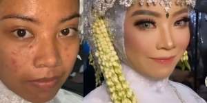 Transformasi Wajah Pengantin Bikin Warganet Ingin Cepat Nikah