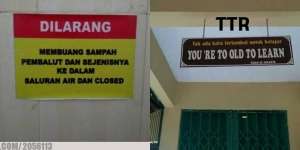 13 Peringatan Pakai Bahasa Inggris Ini Malah Bikin Ngakak