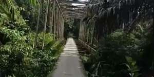 Viral Jembatan Penantang Maut, Oleng Sedikit Auto Pindah Alam