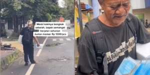 Kisah Haru Kakek Jual Masker Rp1000 Saat Dagangannya Diborong