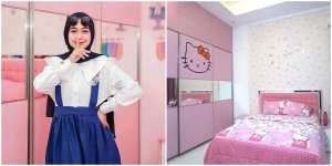 10 Potret Kamar Ria Ricis di Rumah Lama & Baru, Salfok Perabot