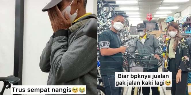Pedagang Nangis Dapat Rezeki Nomplok: Sapunya Diborong, Diberi Uang, HP & Sepeda