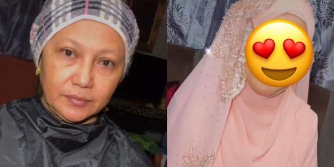 Transformasi Wajah Pengantin Berusia 60 tahun Usai Dimakeup Bikin Syok