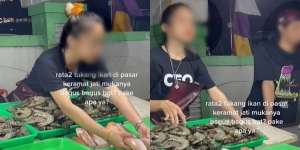 Viral Penjual Ikan Cantik, Netizen: Sehari Semalam di Pasar Tetap Glowing
